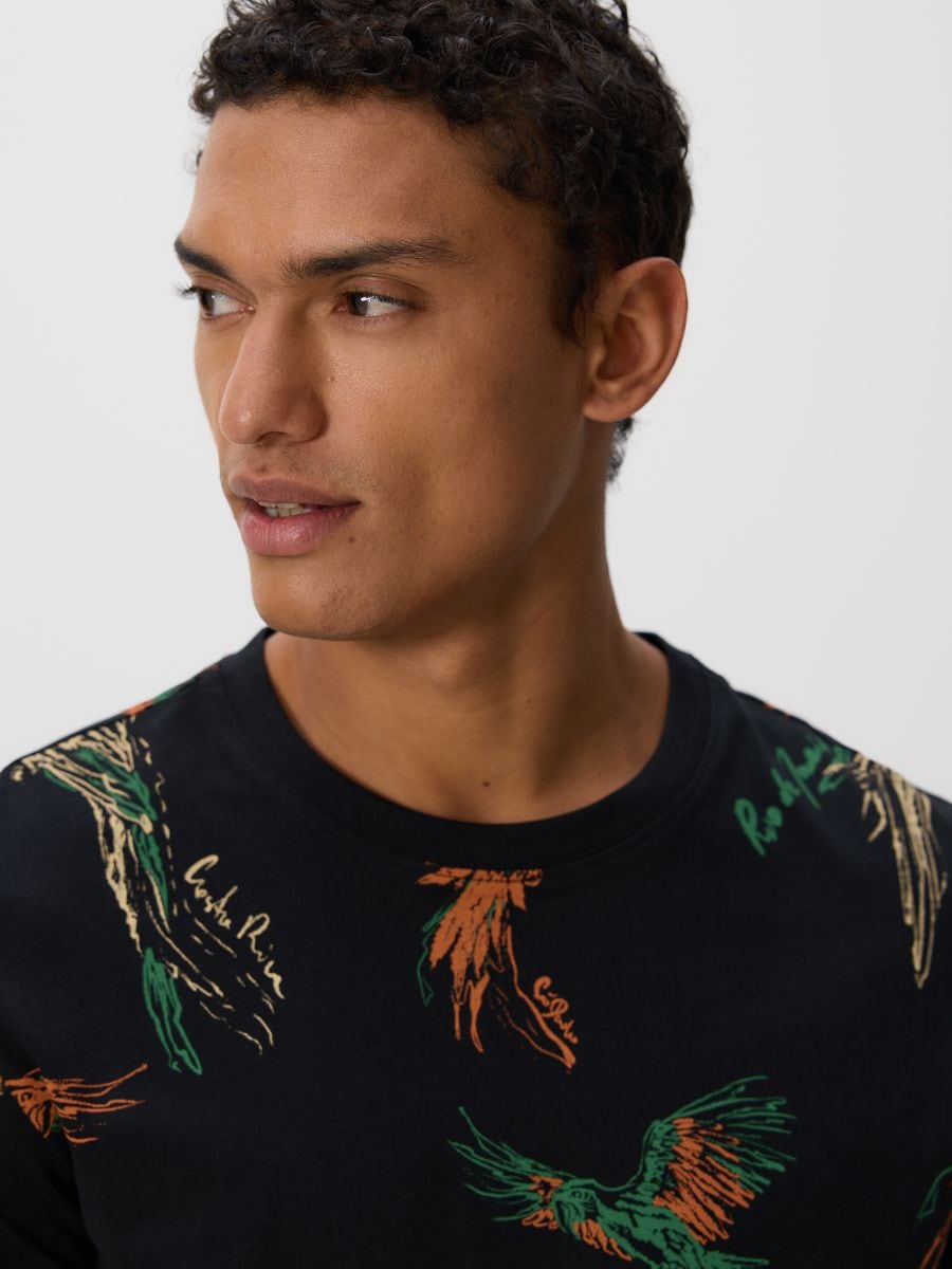 Regular fit T-shirt - black - RESERVED - 4