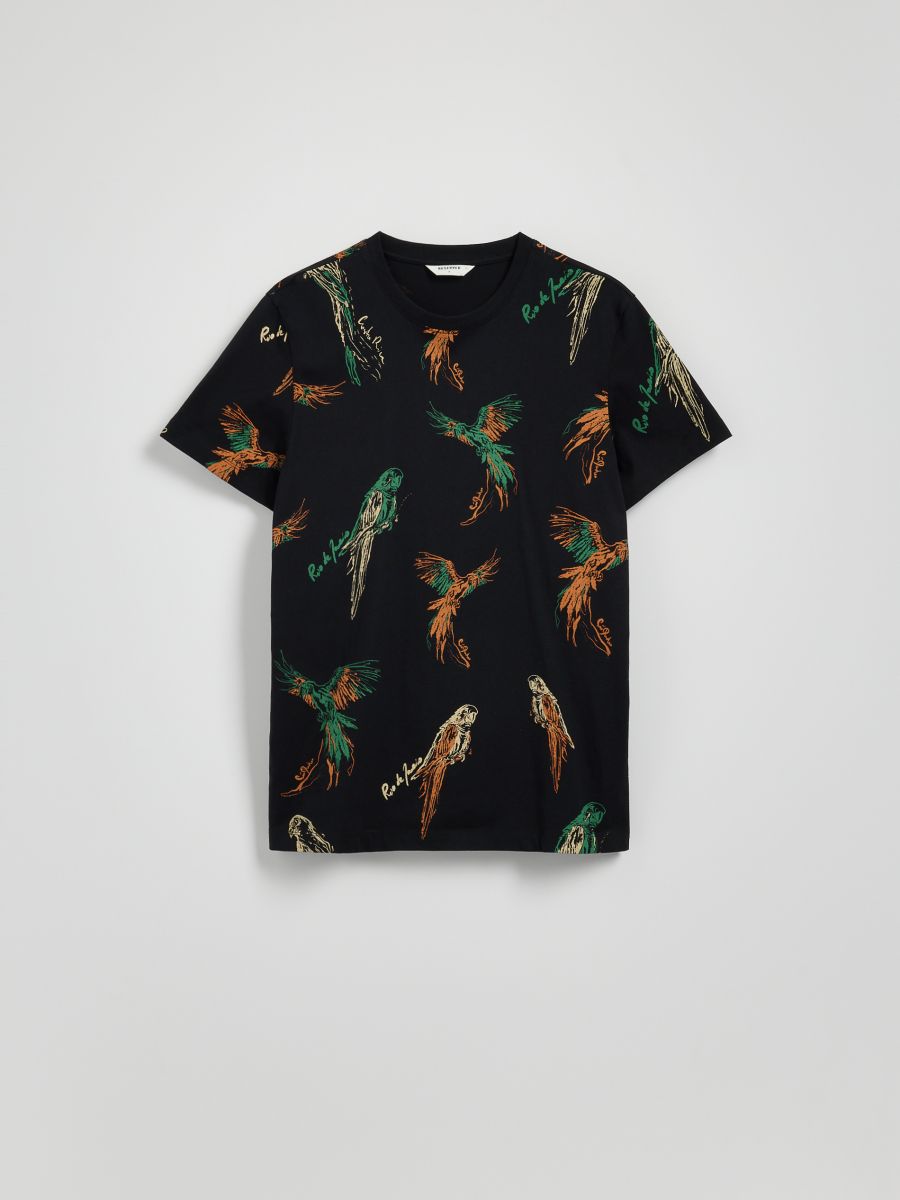 Regular fit T-shirt - black - RESERVED - 5