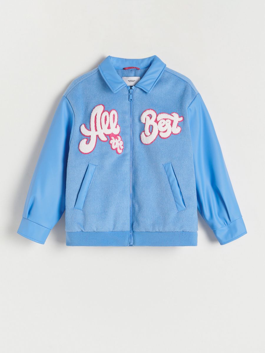Bomber jakna s aplikacijom - plava - RESERVED - 2