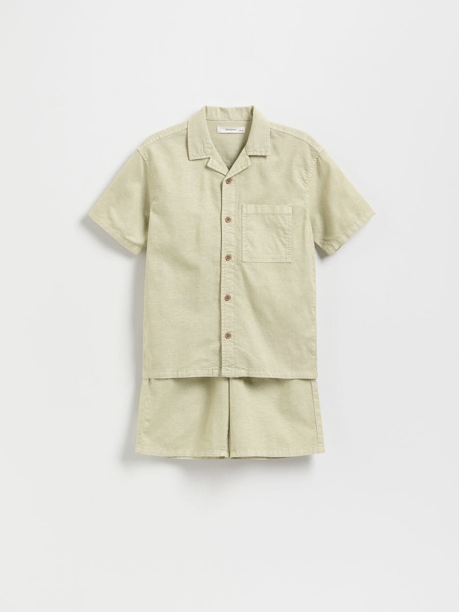 Linen set - light olive - RESERVED - 2