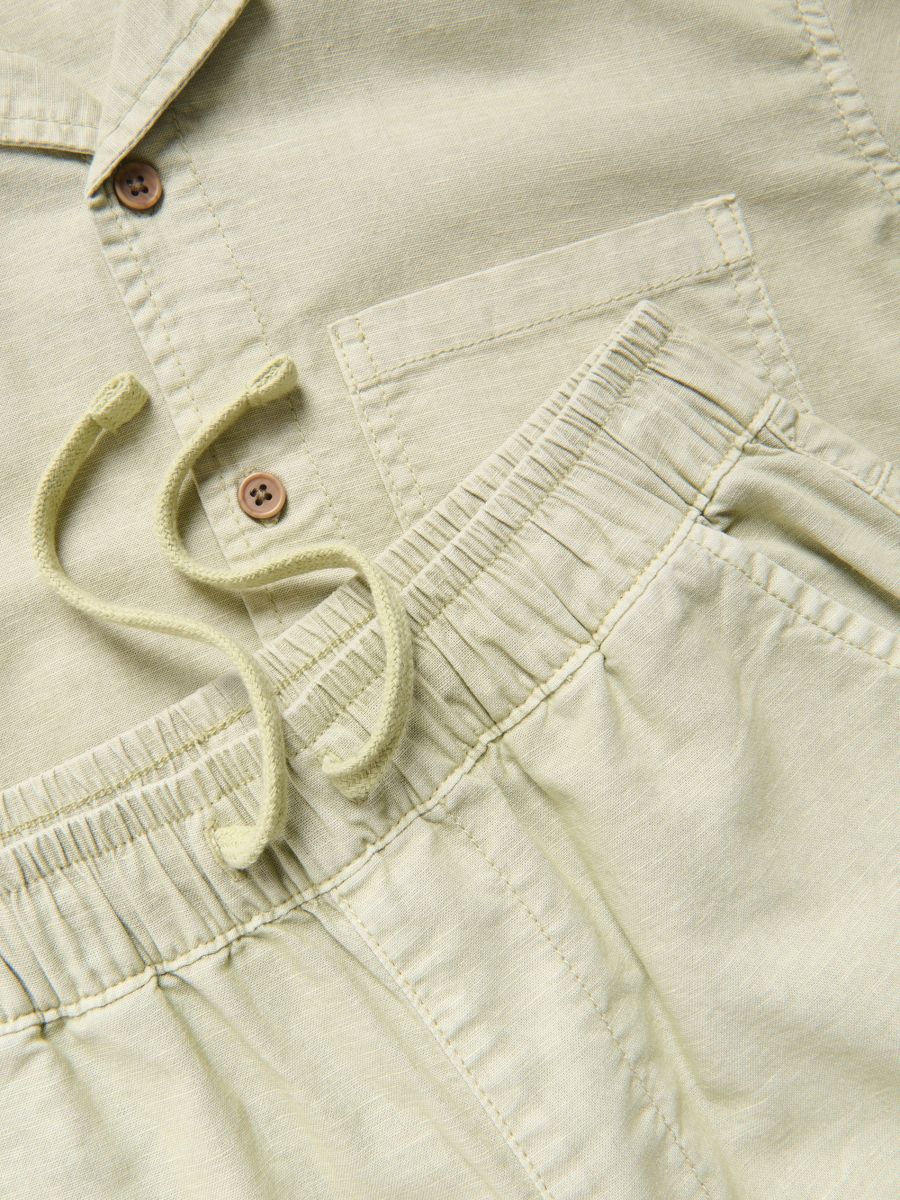 Linen set - light olive - RESERVED - 2