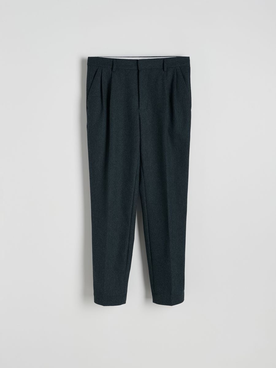 Trousers with pressed crease - navy - RESERVED - 5