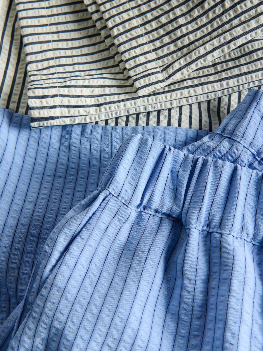 Trousers with contrast insert - multicolor - RESERVED - 5