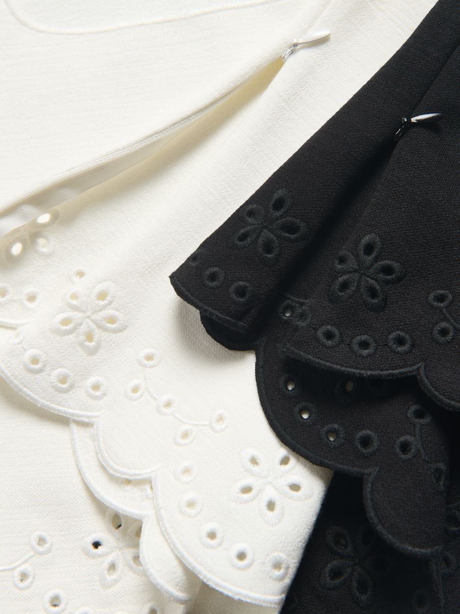 Blouse with openwork finish - black - RESERVED - 6