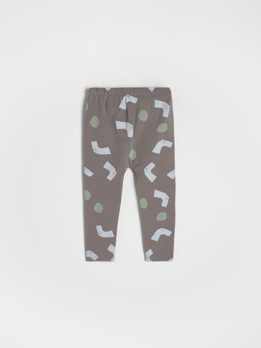 Printed elastic trousers - dark grey - RESERVED - 4
