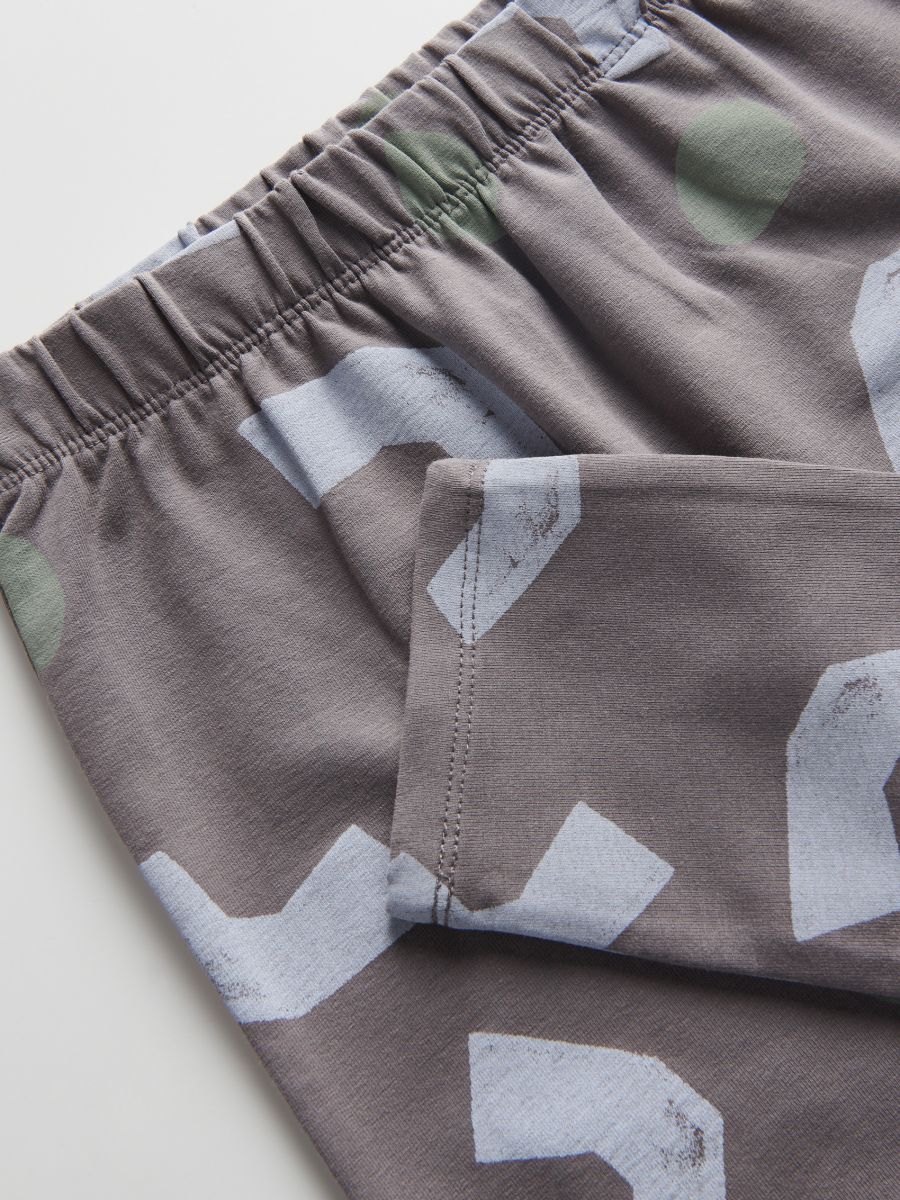 Printed elastic trousers - dark grey - RESERVED - 5
