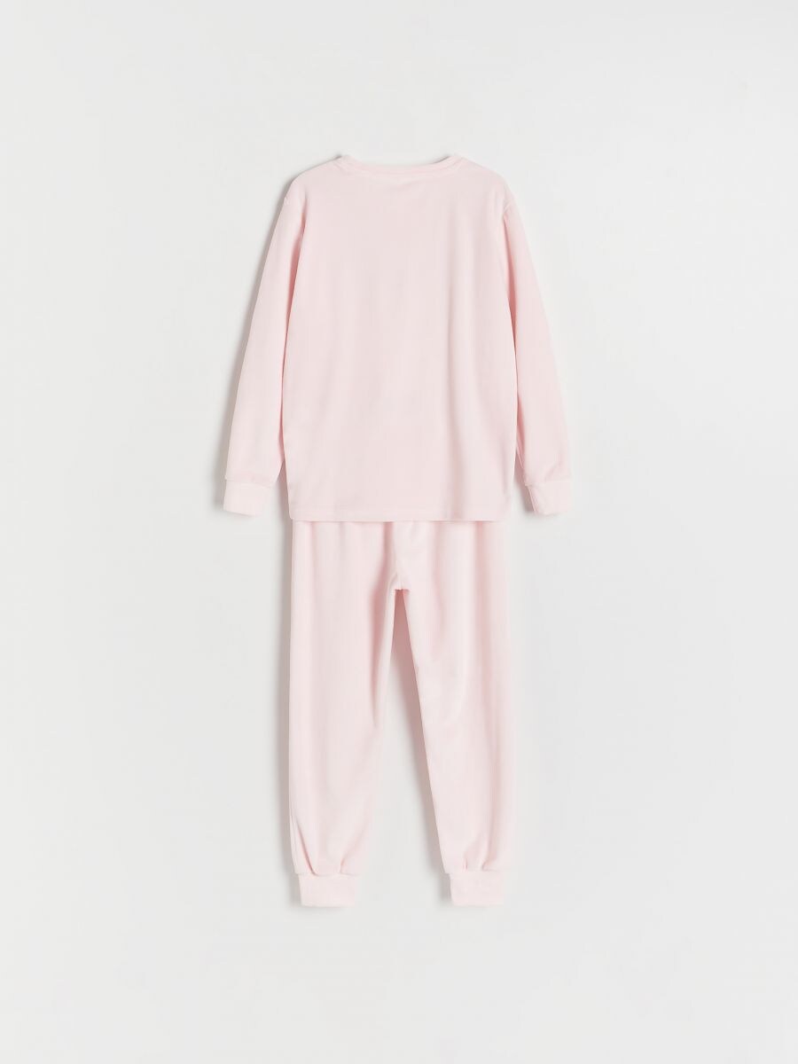 Two piece pyjama set with appliqué - dusty rose - RESERVED - 3