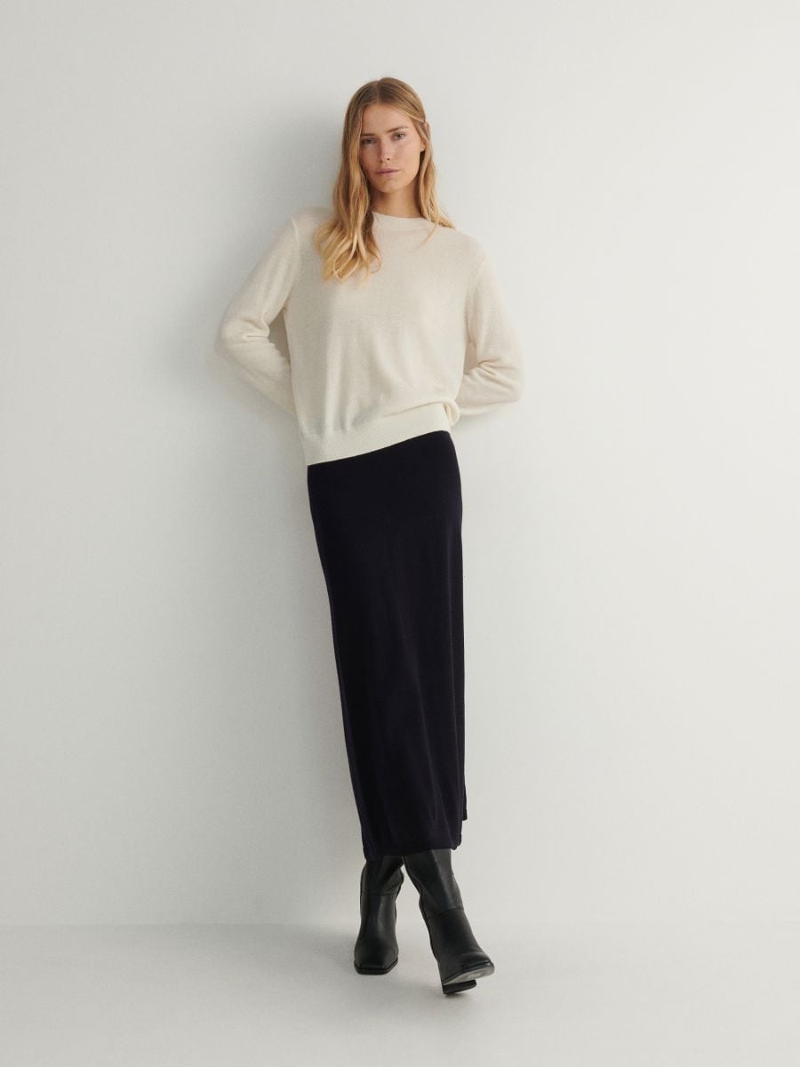 Pull en cachemire - crème - RESERVED - 2
