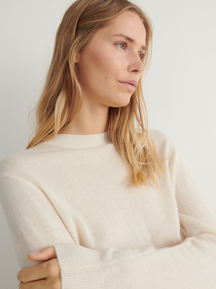 Pull en cachemire - crème - RESERVED - 3