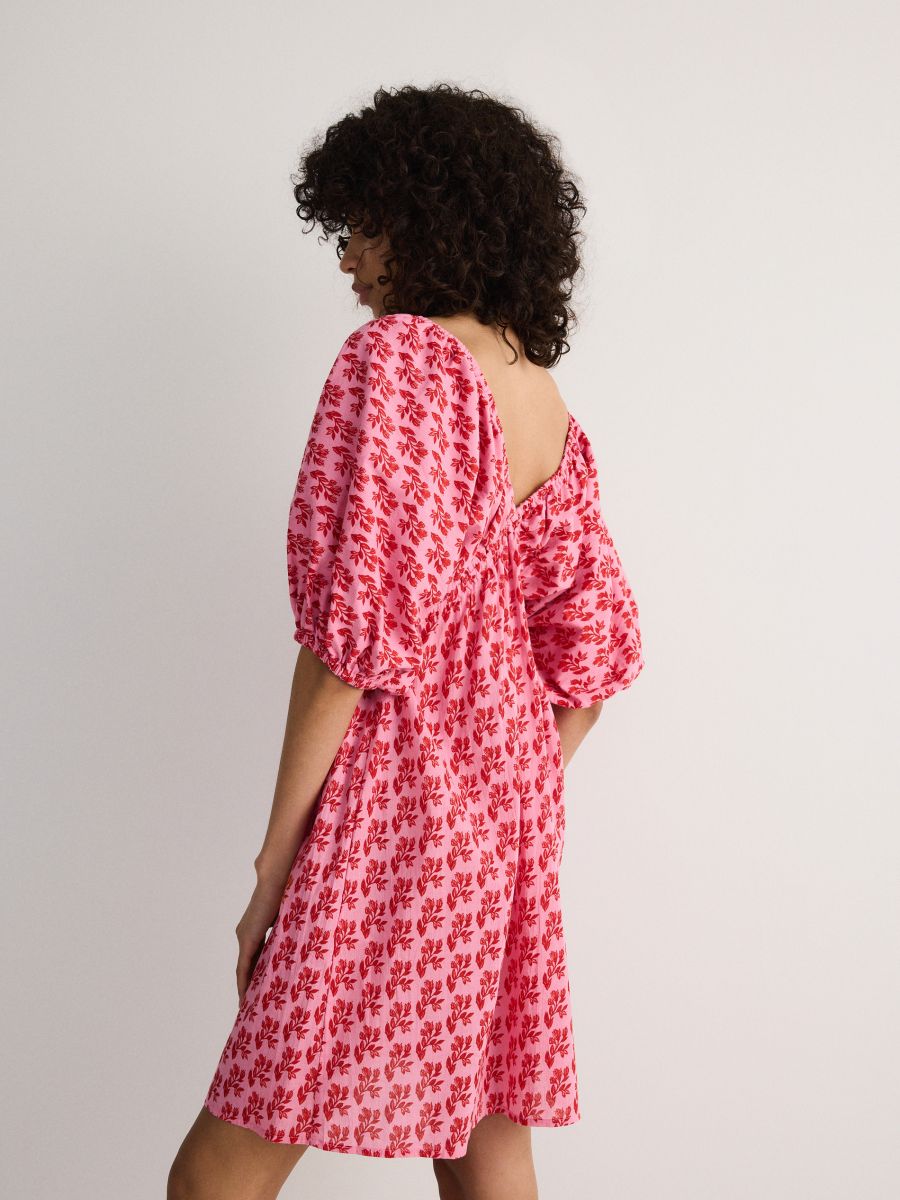 Kleid mit dekorativem Bindedetail - bunt - RESERVED - 4