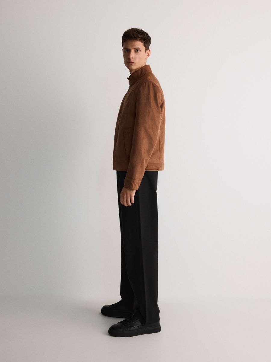 Veste en imitation daim - Marron - RESERVED - 5