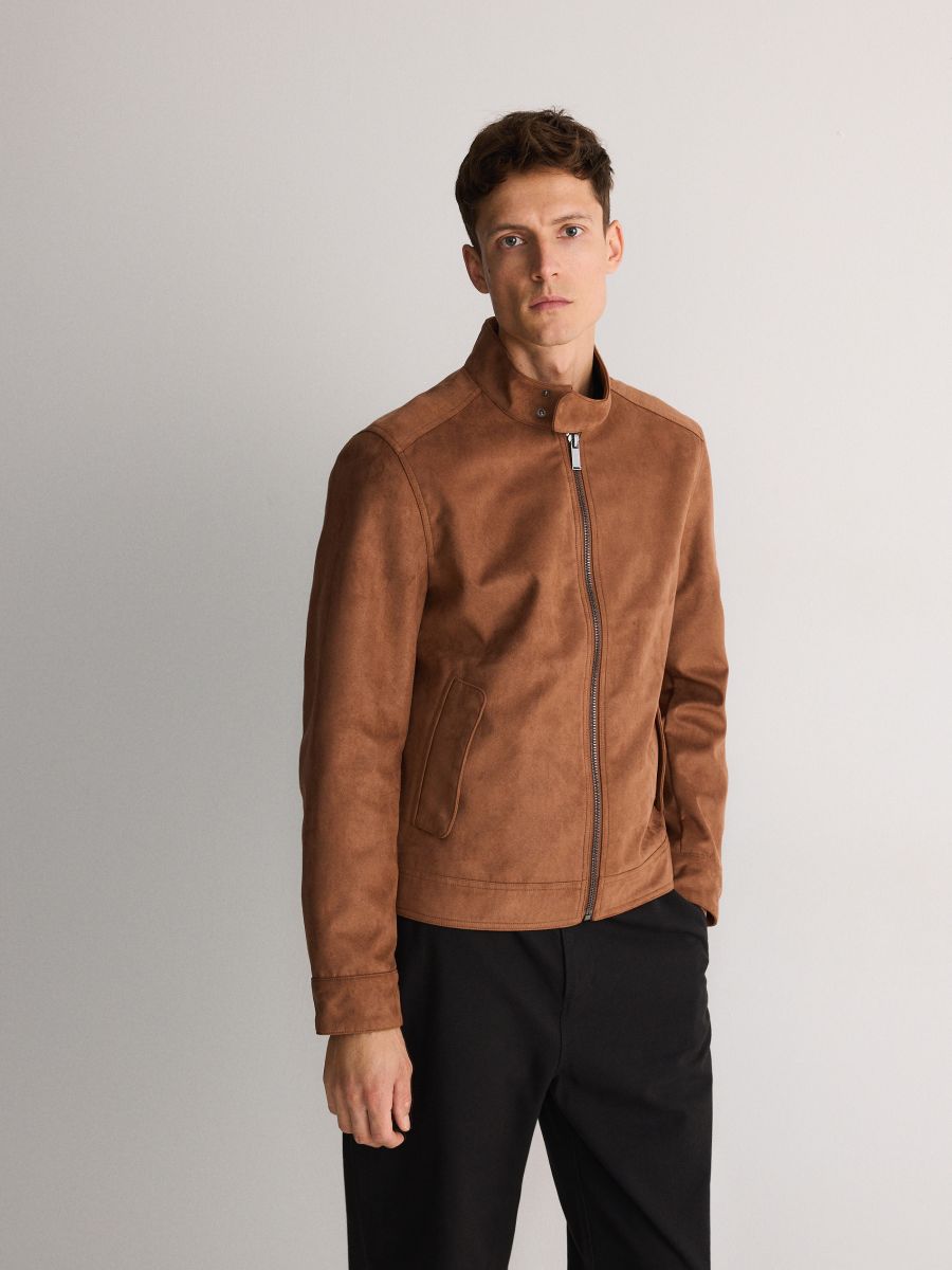 Veste en imitation daim - Marron - RESERVED - 2