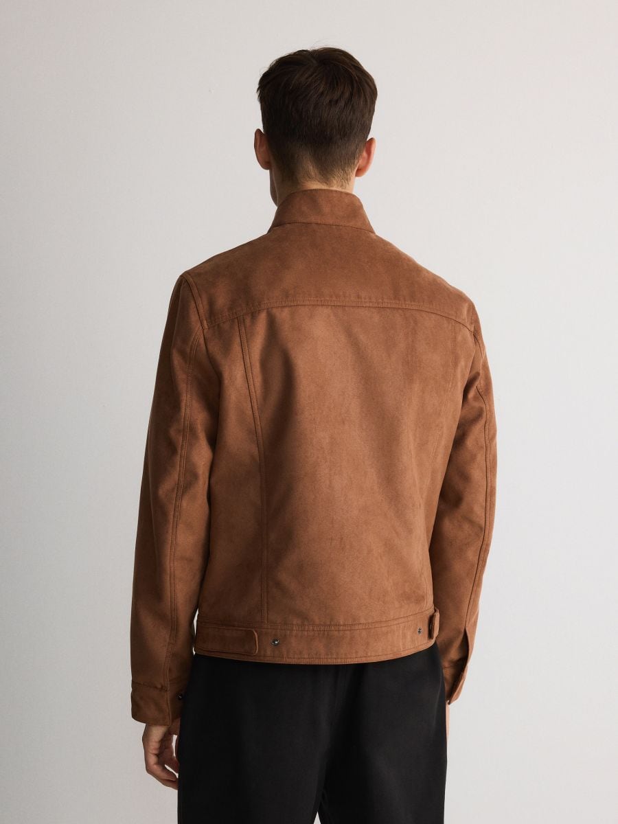 Veste en imitation daim - Marron - RESERVED - 4