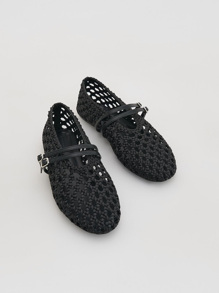 Ballerine intrecciate - nero - RESERVED - 3