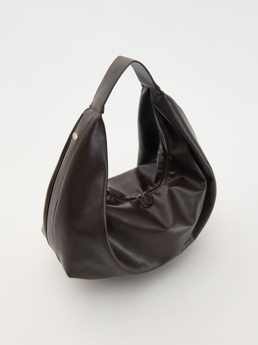 Hobo bag - mahogany - RESERVED - 4