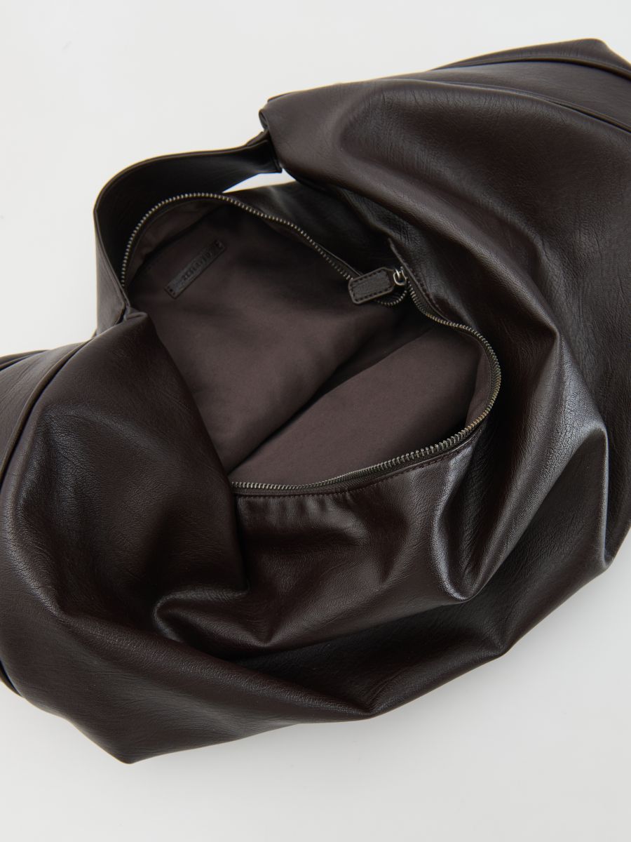 Hobo bag - mahogany - RESERVED - 6