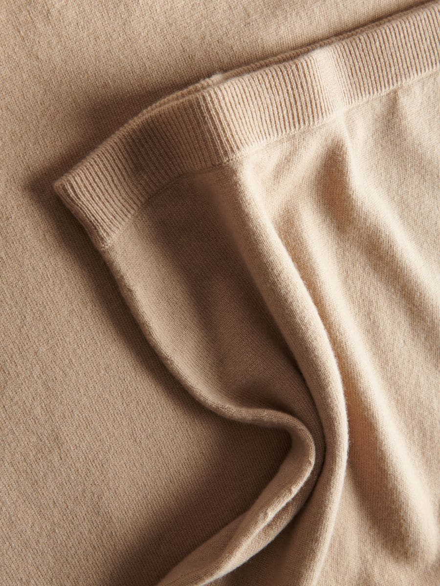 Gonna midi in lana merino - beige - RESERVED - 6