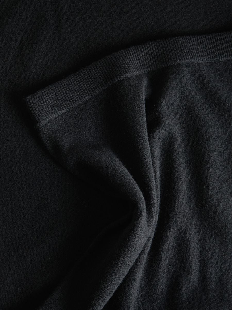 Midi suknja od merino vune - crno - RESERVED - 5