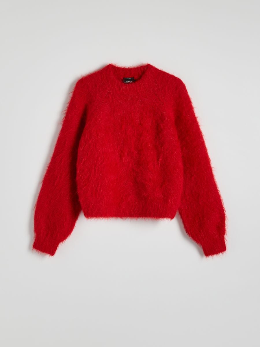 Alpaca wool blend jumper - red - RESERVED - 5