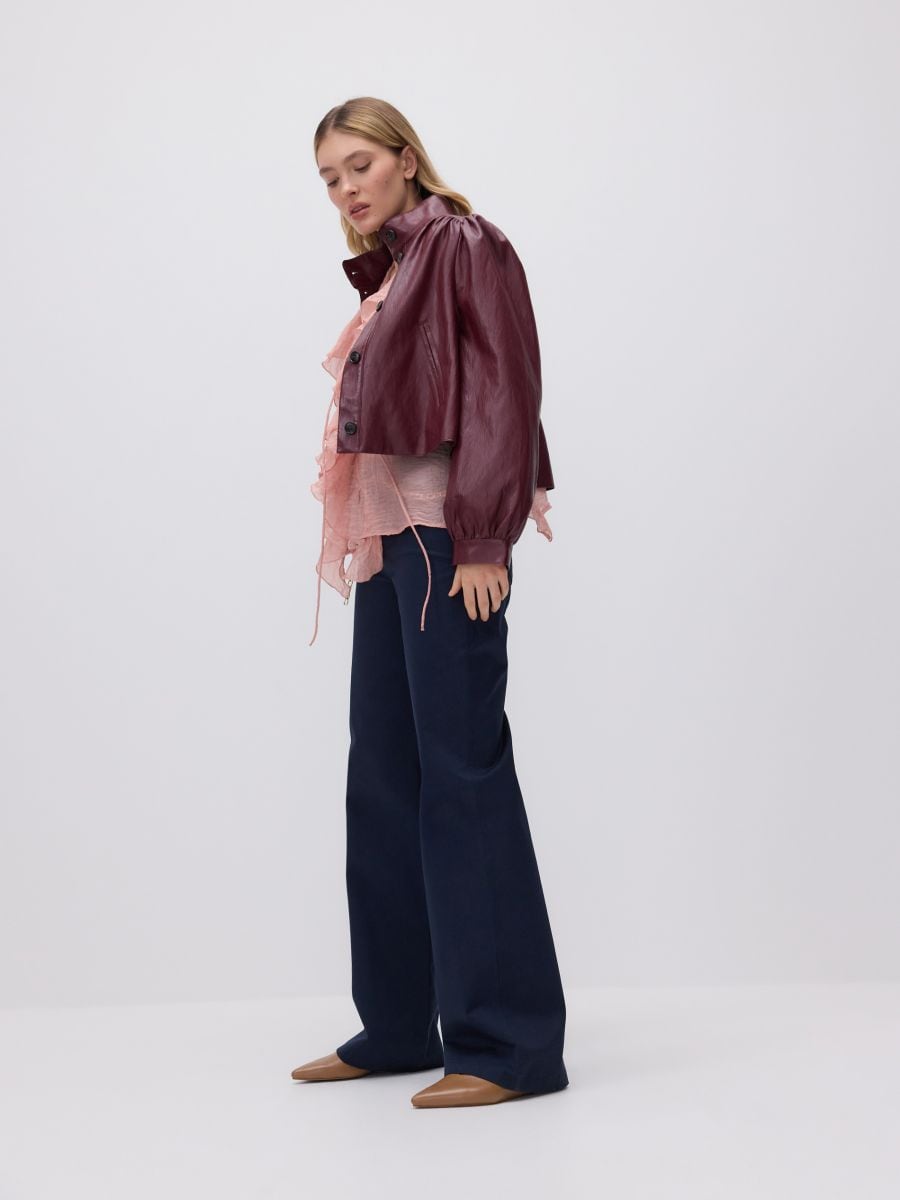 Trousers with chain detail - navy - RESERVED - 2