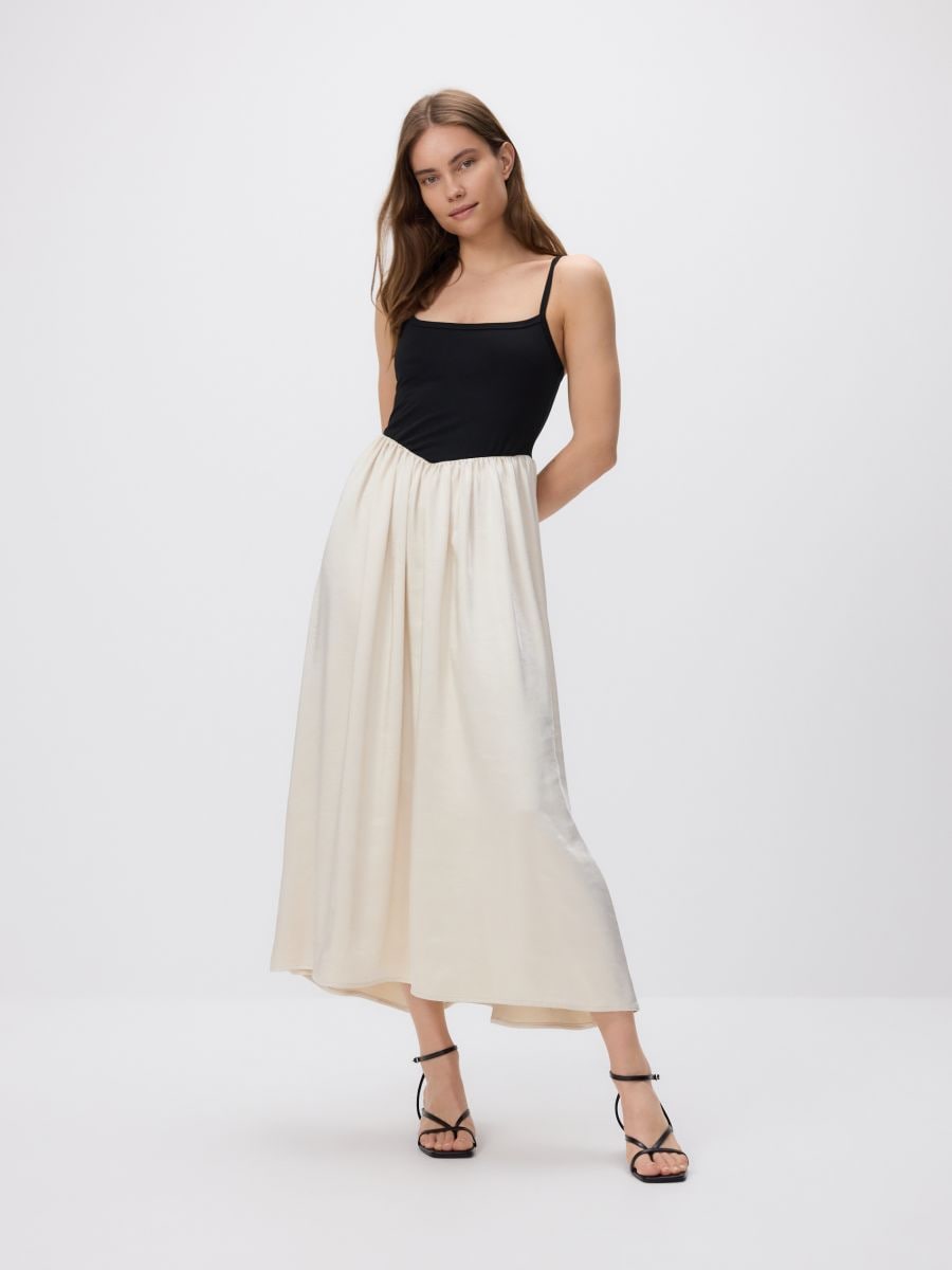 Stripe skirt - beige - RESERVED - 2