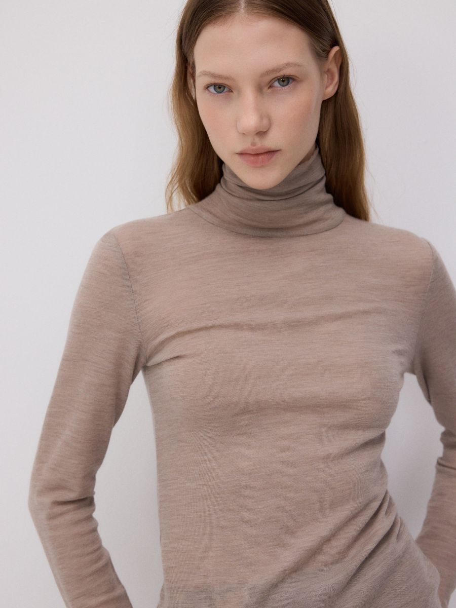 LADIES` BLOUSE - kūno spalva - RESERVED