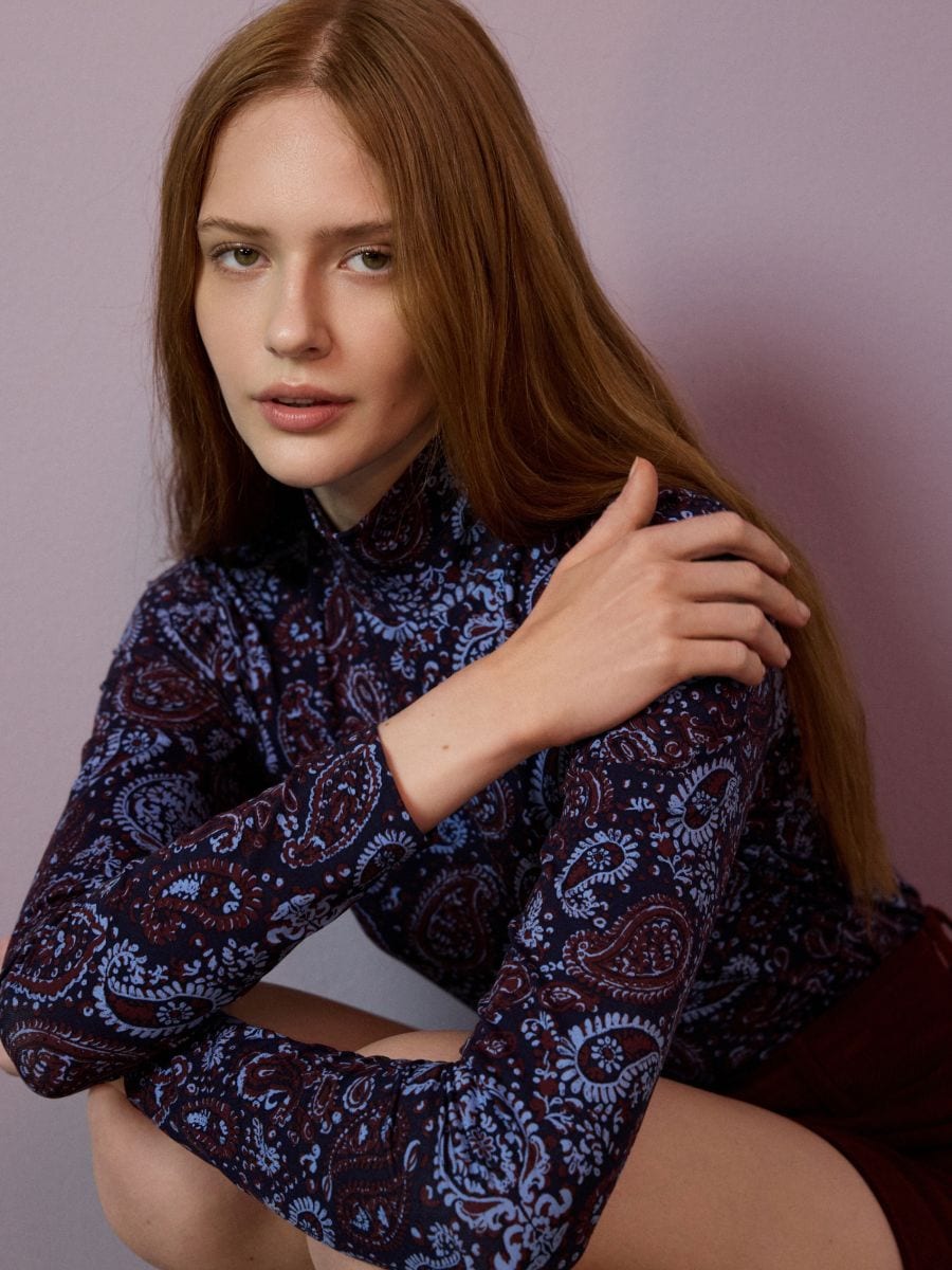 LADIES` BLOUSE - multicolor - RESERVED