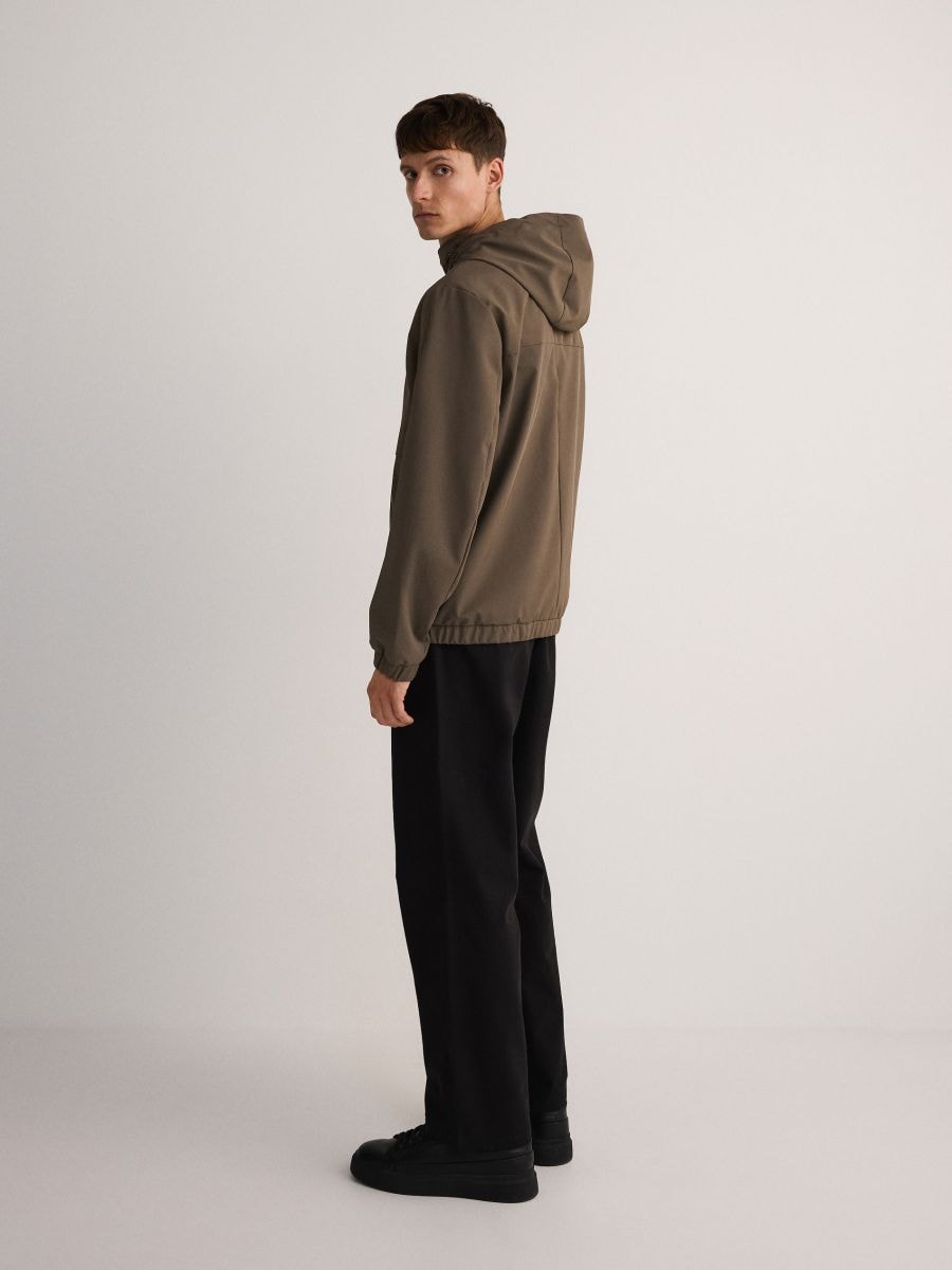 Plain hooded jacket - dusty green - RESERVED - 3