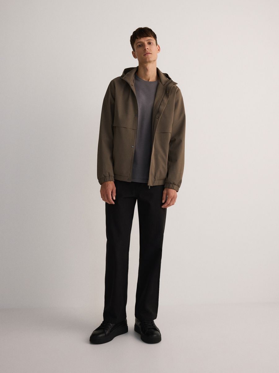 Plain hooded jacket - dusty green - RESERVED - 5
