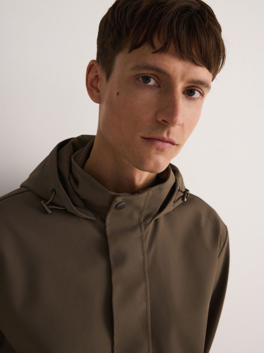 Plain hooded jacket - dusty green - RESERVED - 6