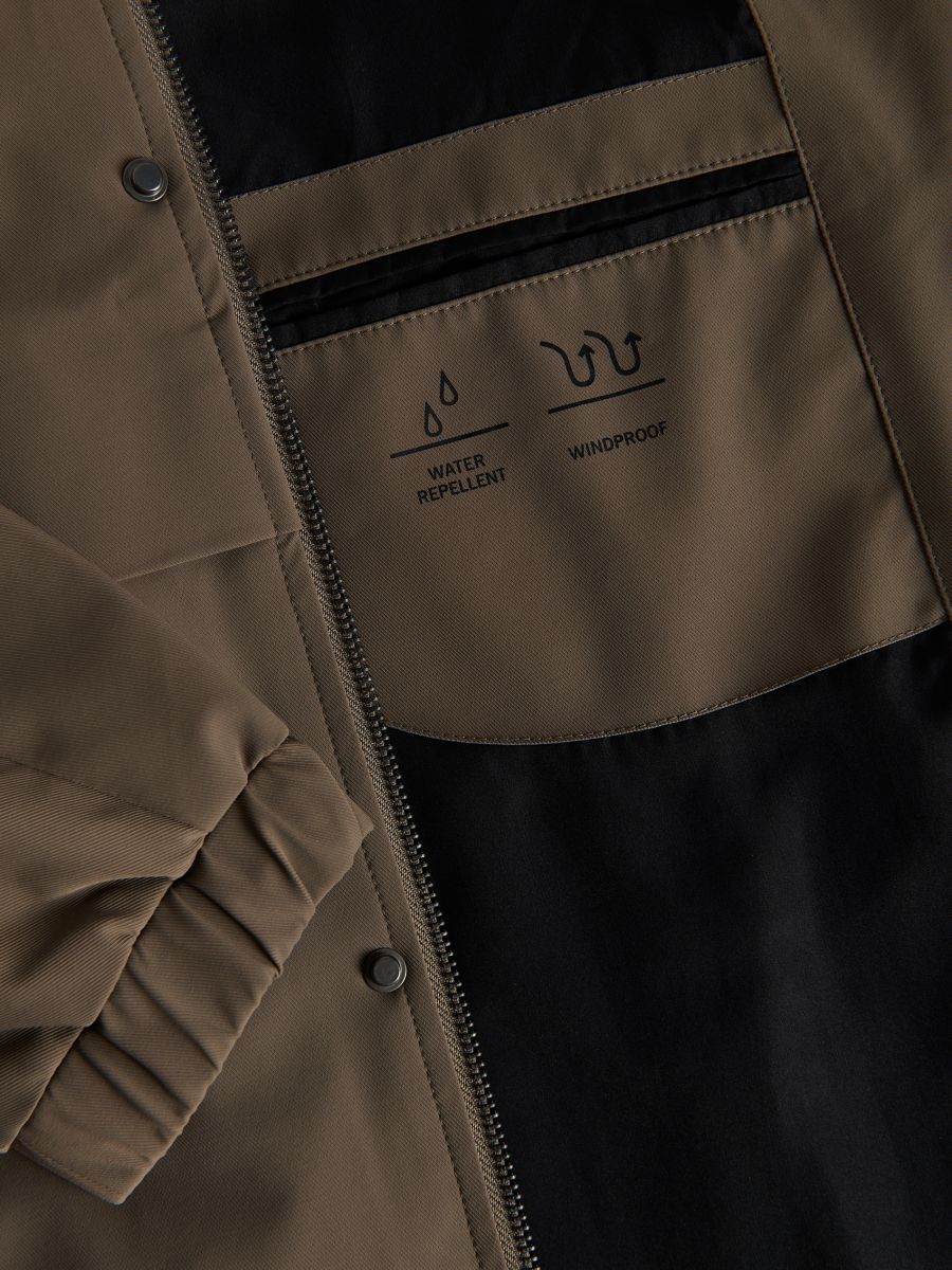 Plain hooded jacket - dusty green - RESERVED - 8