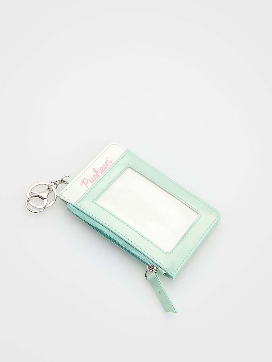 Pusheen wallet - pale green - RESERVED - 2