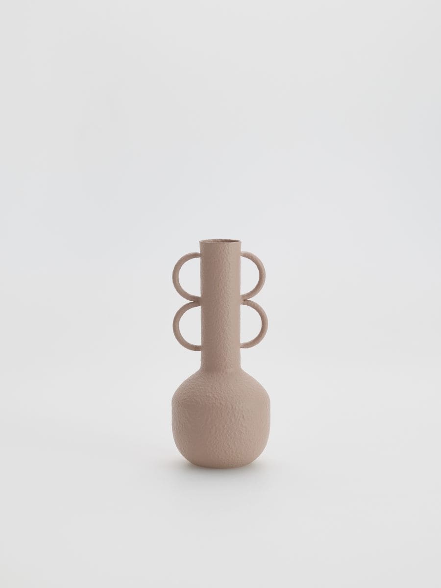 Vaza su dekoratyvinėmis rankenomis - kūno spalva - RESERVED