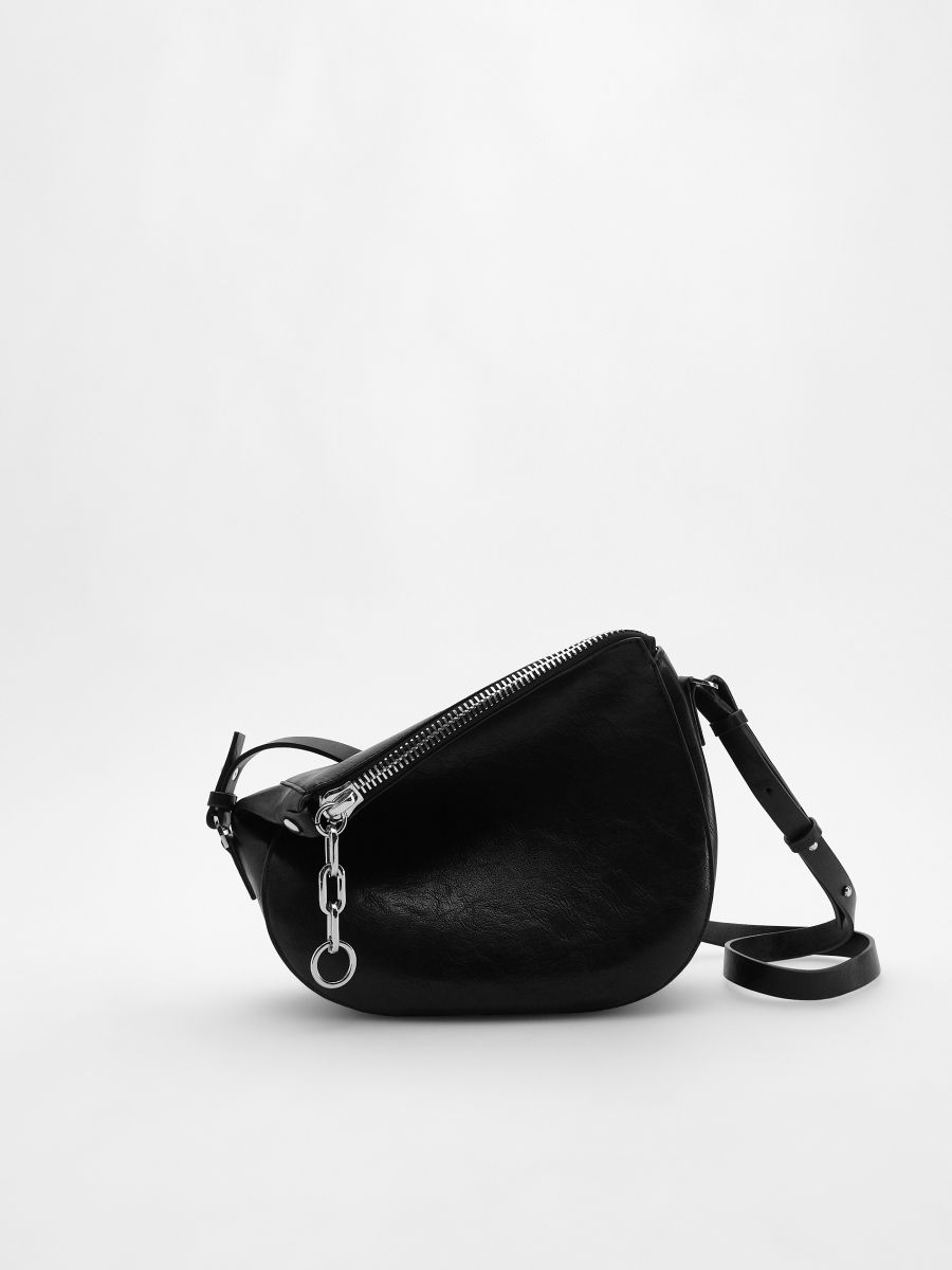 Crossbody bag with chain Color black RESERVED 449BC 99X