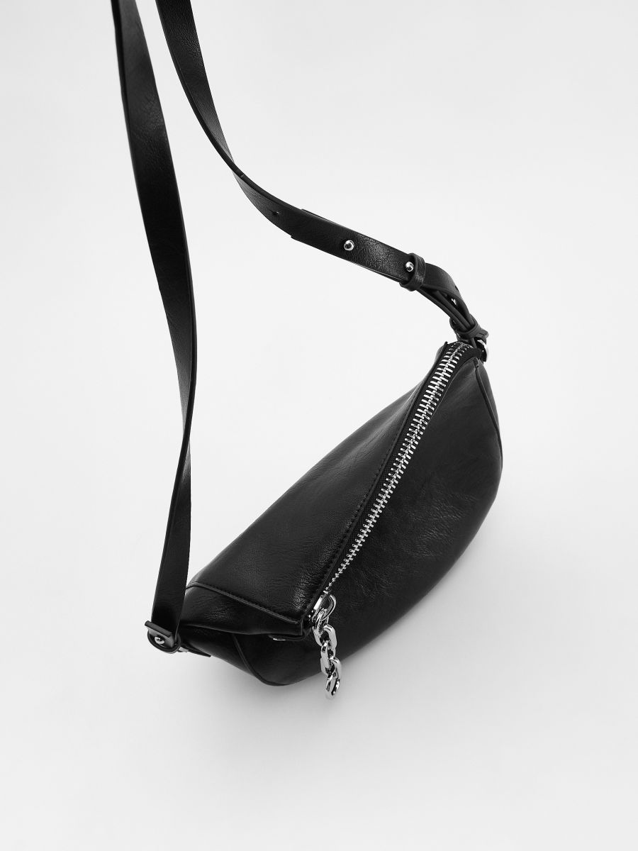 Crossbody bag  with chain - black - RESERVED - 2