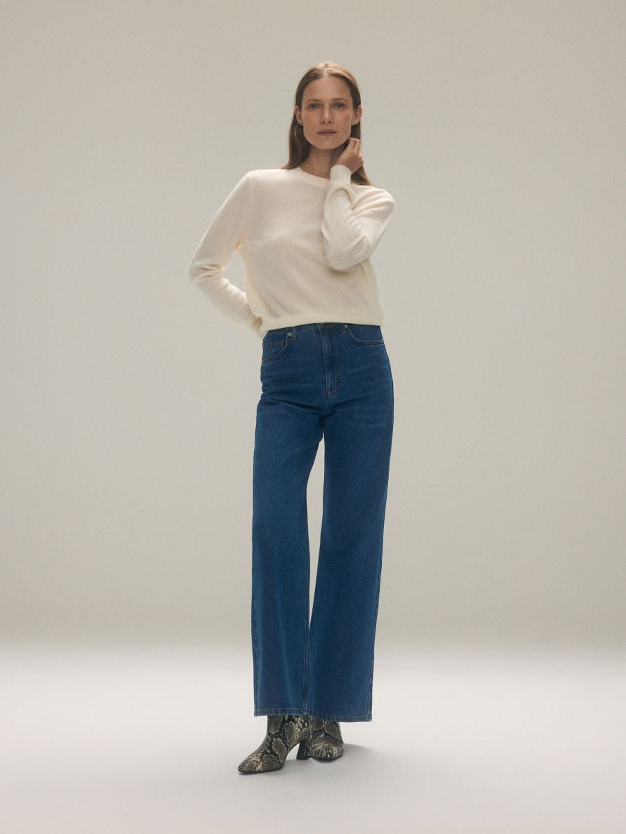 Merino wool jumper - cream - RESERVED - 2