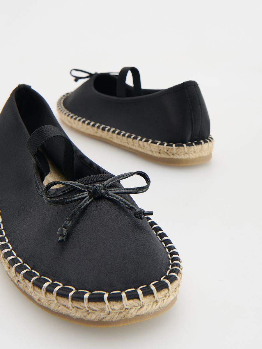 Espadrilles with bow - black - RESERVED - 3