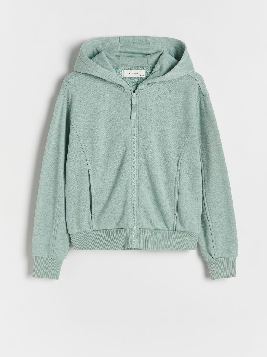 Sweat à capuche - vert pâle - RESERVED - 3