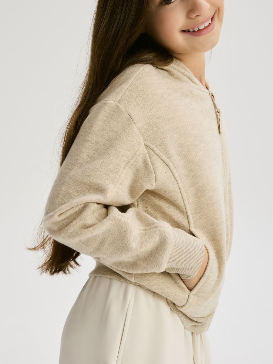 Hoodie - beige - RESERVED - 3