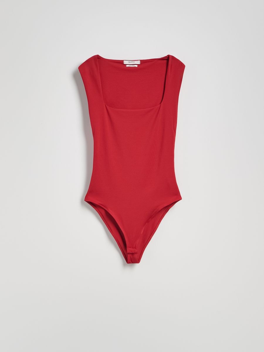 Plain bodysuit - red - RESERVED - 5