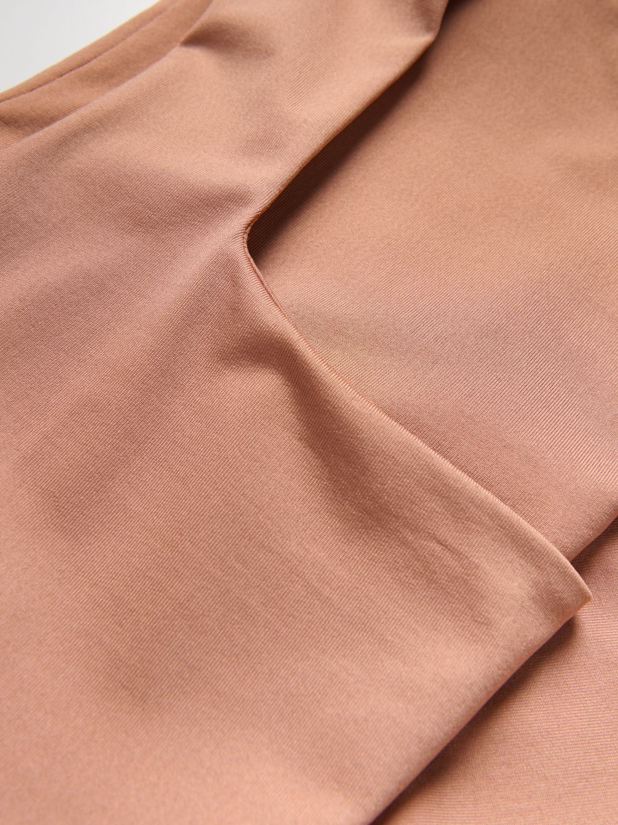 Plain bodysuit - beige - RESERVED - 7