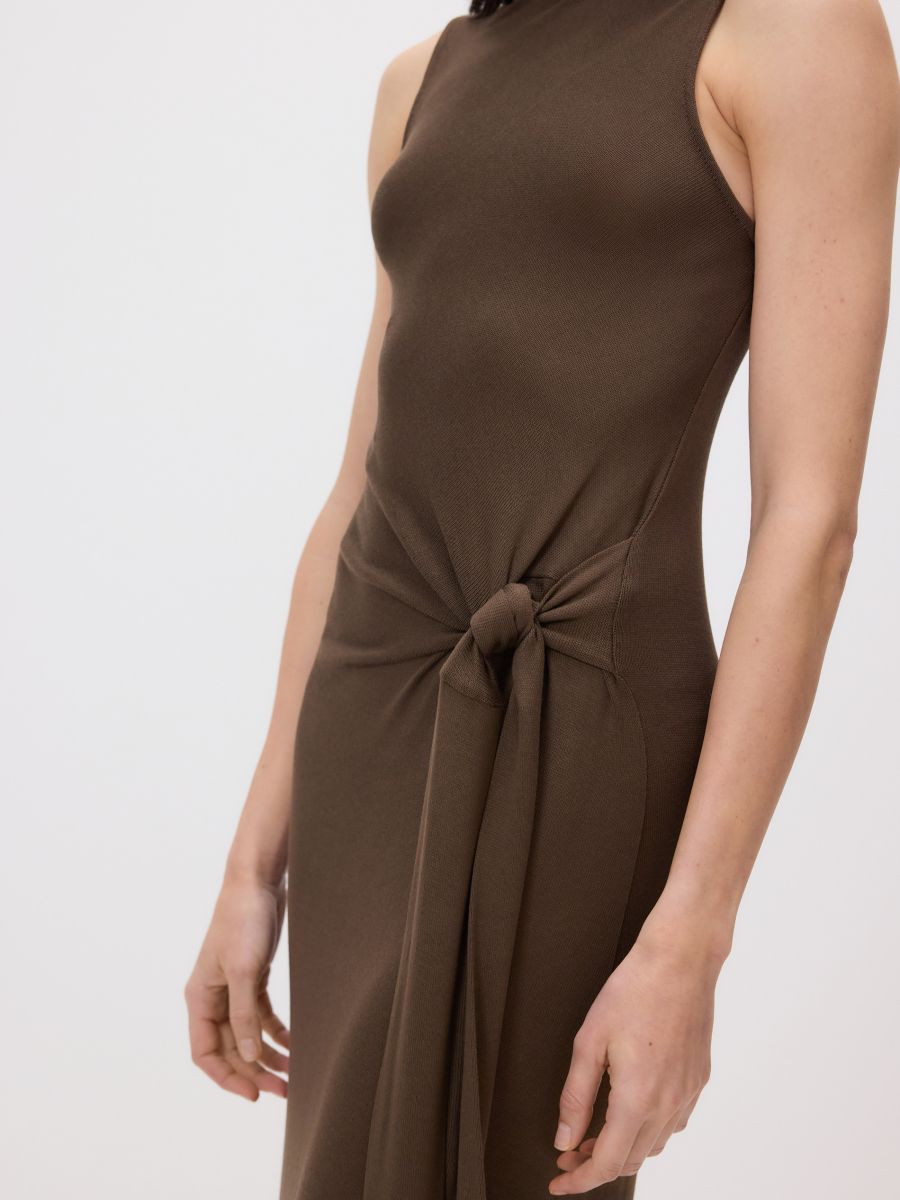 Kleid mit Bindedetail - braun - RESERVED - 2
