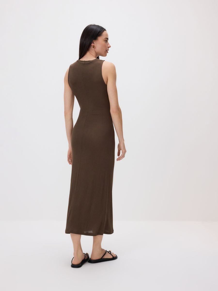Kleid mit Bindedetail - braun - RESERVED - 6