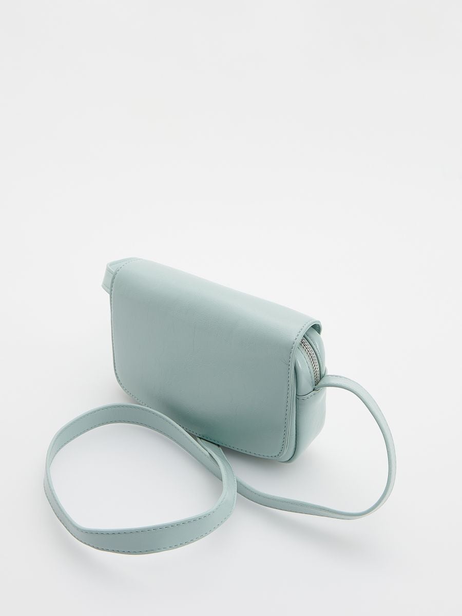 Kis crossbody táska - halványtürkiz - RESERVED - 2