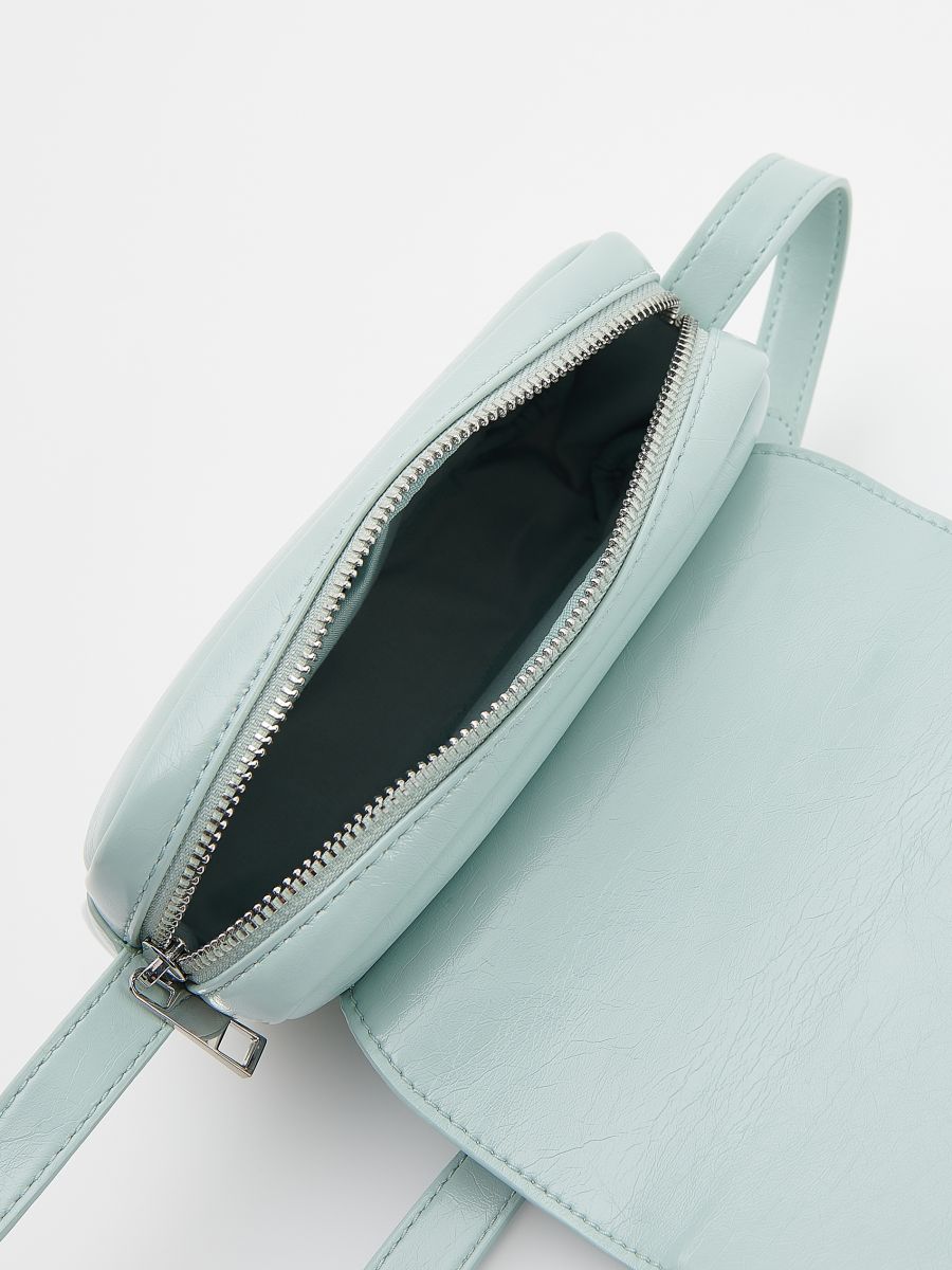 Kis crossbody táska - halványtürkiz - RESERVED - 4