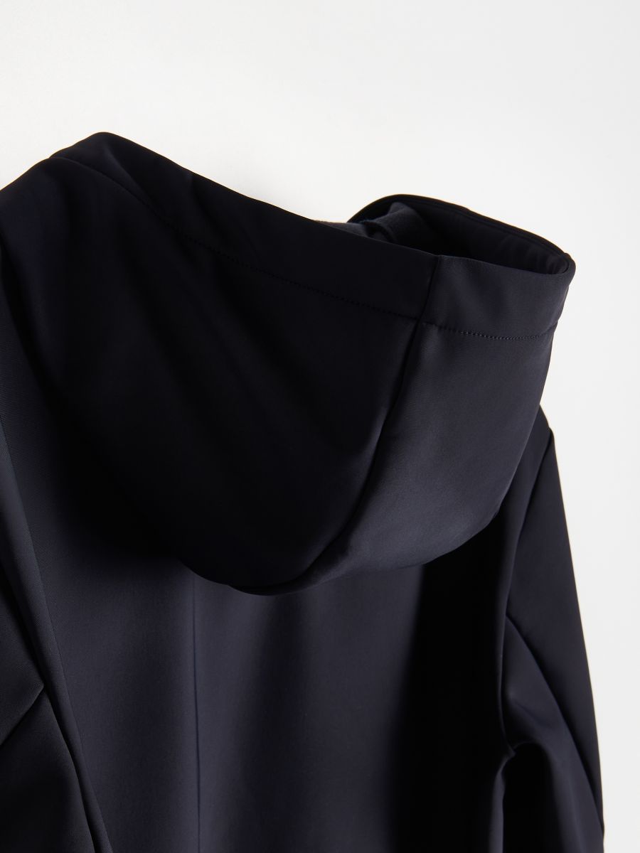 Combined fabrics jacket - navy - RESERVED - 6