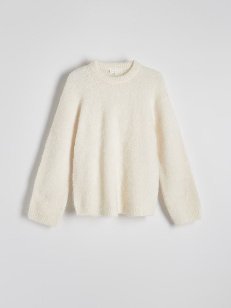 Alpaca wool blend jumper - cream - RESERVED - 5