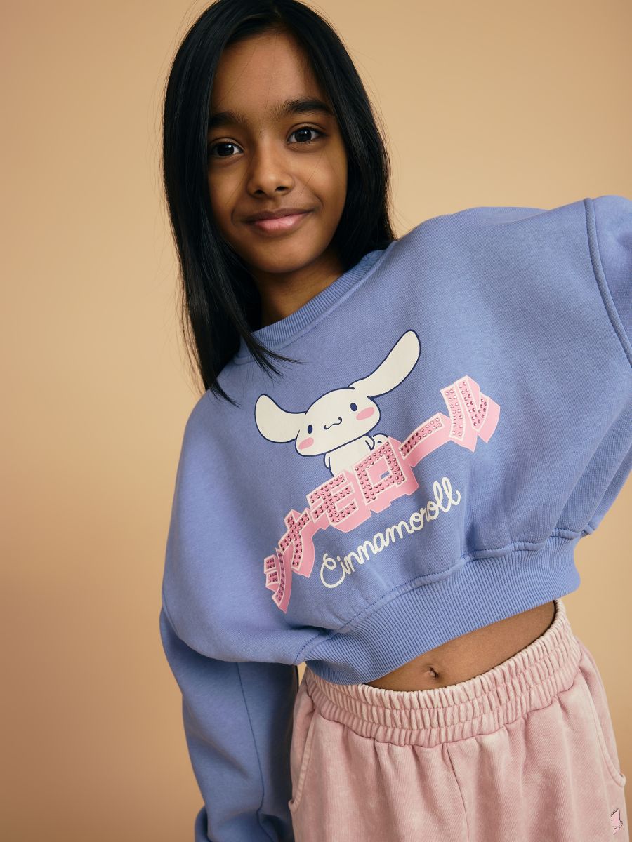 Cinnamoroll-Sweatshirt - blassblau - RESERVED