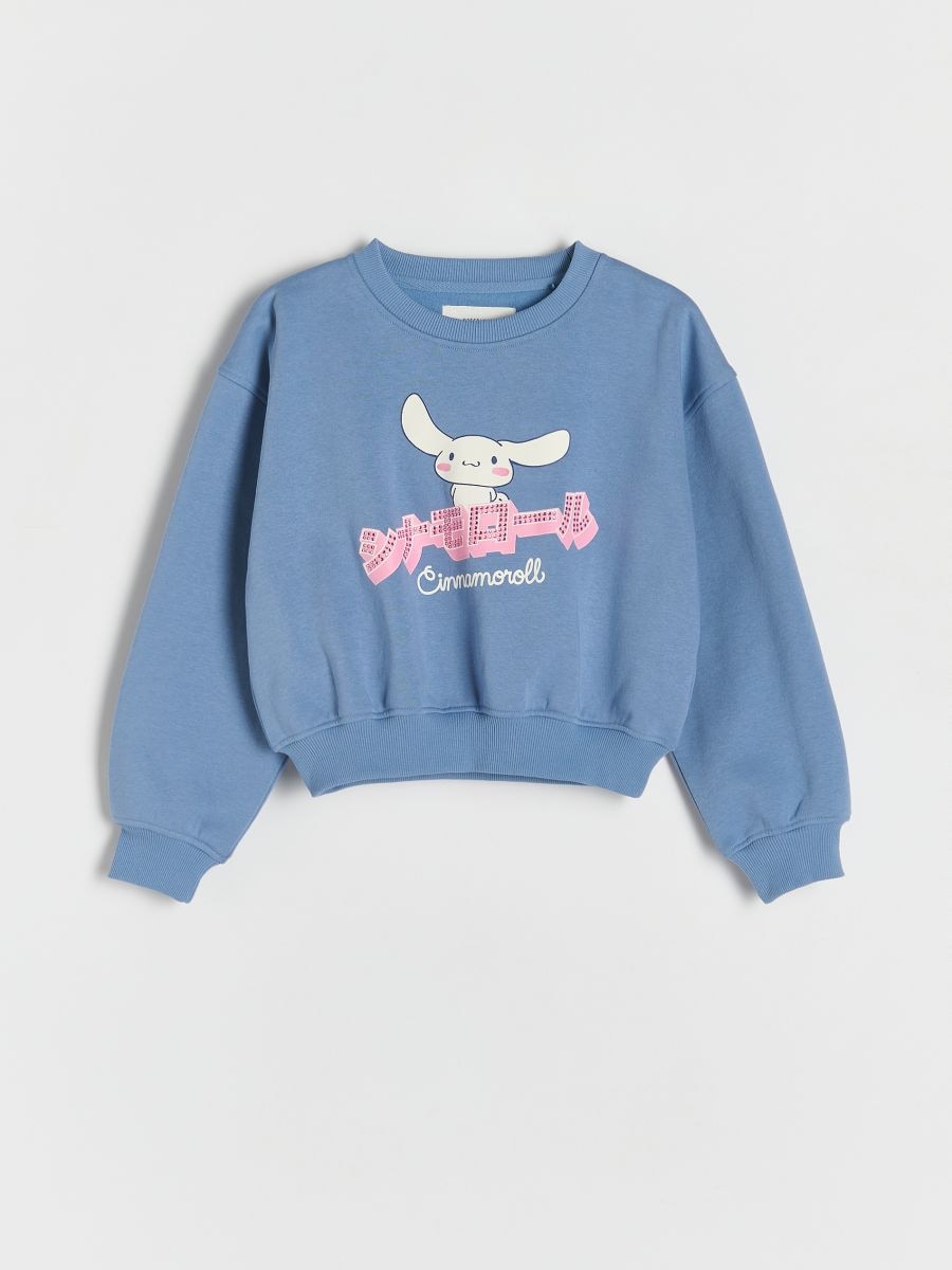 GIRLS` JOGGING TOP - blassblau - RESERVED