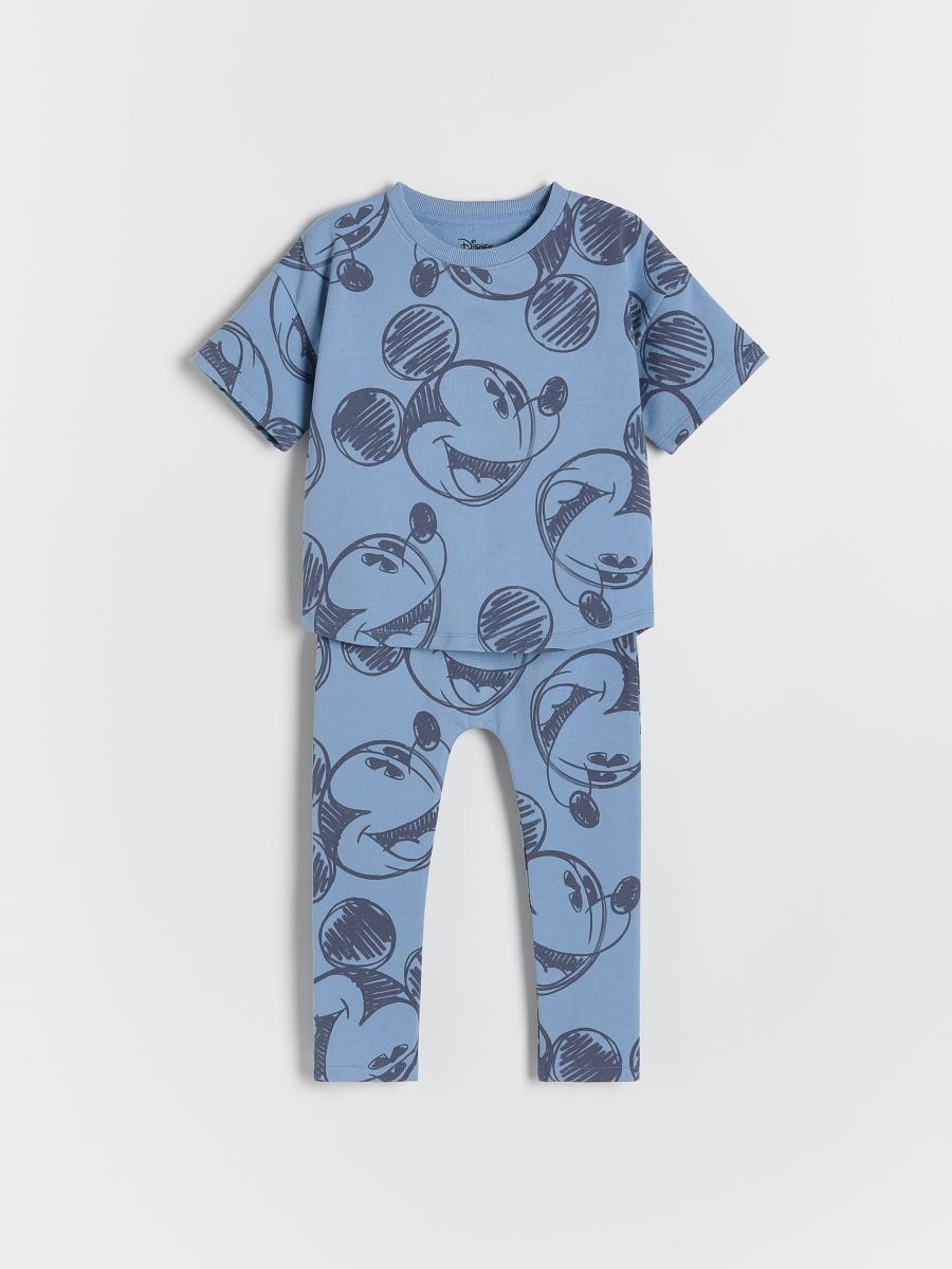 BABIES` T-SHIRT & TROUSERS - BLÅ - RESERVED